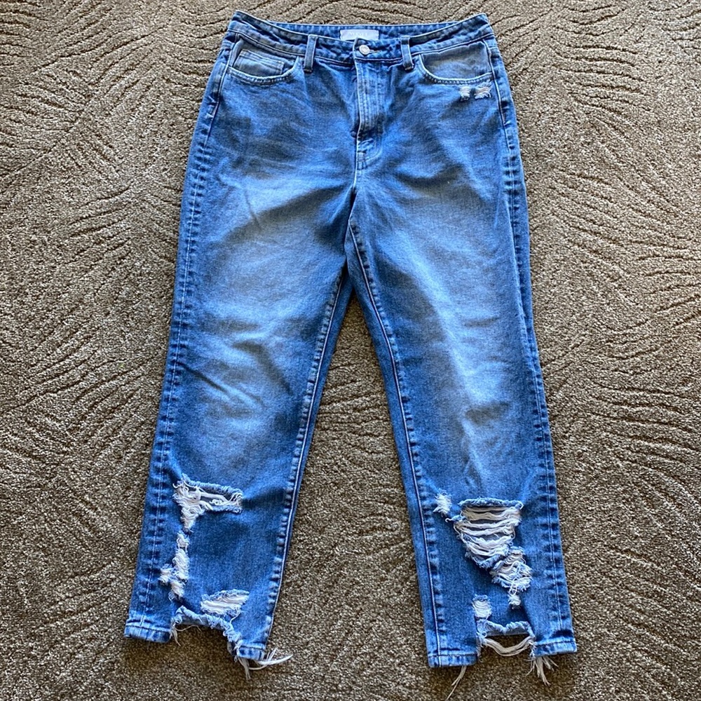 Vervet|| High-Rise Crop Straight Jeans